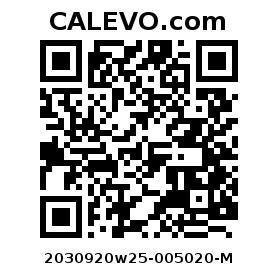 Calevo.com Preisschild 2030920w25-005020-M