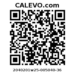 Calevo.com Preisschild 2040201w25-005040-36