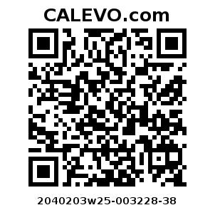 Calevo.com Preisschild 2040203w25-003228-38