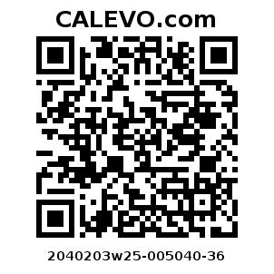 Calevo.com Preisschild 2040203w25-005040-36