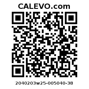 Calevo.com Preisschild 2040203w25-005040-38