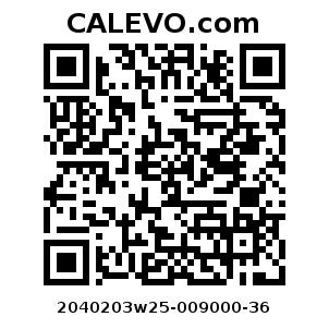 Calevo.com Preisschild 2040203w25-009000-36