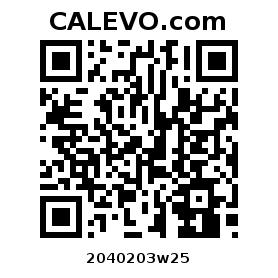 Calevo.com Preisschild 2040203w25