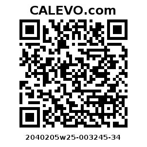 Calevo.com Preisschild 2040205w25-003245-34