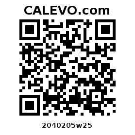 Calevo.com Preisschild 2040205w25