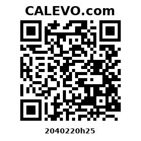 Calevo.com Preisschild 2040220h25