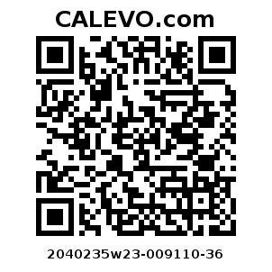 Calevo.com Preisschild 2040235w23-009110-36