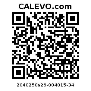 Calevo.com Preisschild 2040250s26-004015-34