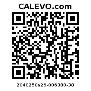 Calevo.com Preisschild 2040250s26-006380-38