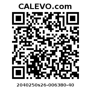 Calevo.com Preisschild 2040250s26-006380-40