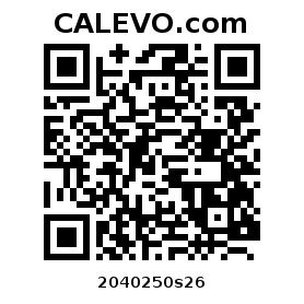 Calevo.com Preisschild 2040250s26