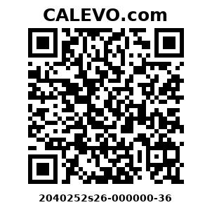 Calevo.com Preisschild 2040252s26-000000-36