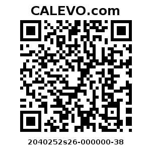 Calevo.com Preisschild 2040252s26-000000-38