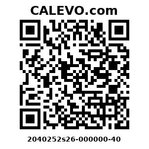 Calevo.com Preisschild 2040252s26-000000-40