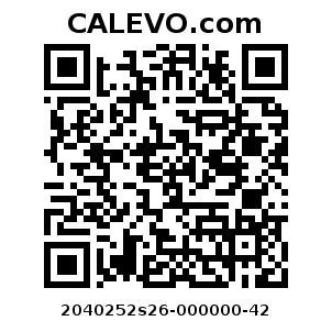 Calevo.com Preisschild 2040252s26-000000-42