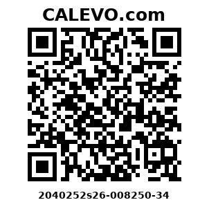 Calevo.com Preisschild 2040252s26-008250-34
