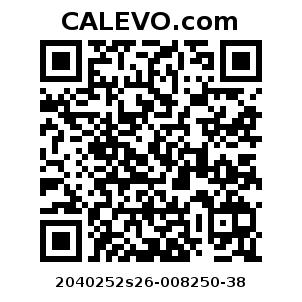 Calevo.com Preisschild 2040252s26-008250-38