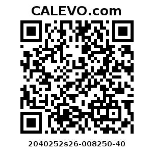 Calevo.com Preisschild 2040252s26-008250-40