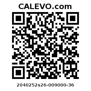Calevo.com Preisschild 2040252s26-009000-36