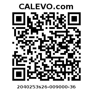 Calevo.com Preisschild 2040253s26-009000-36
