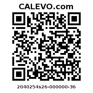 Calevo.com Preisschild 2040254s26-000000-36