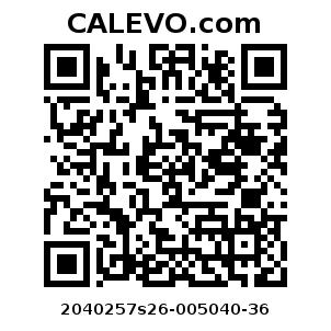 Calevo.com Preisschild 2040257s26-005040-36