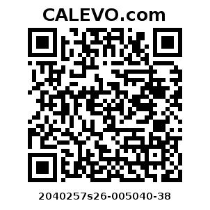 Calevo.com Preisschild 2040257s26-005040-38