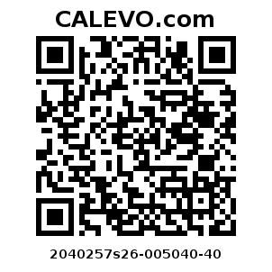 Calevo.com Preisschild 2040257s26-005040-40