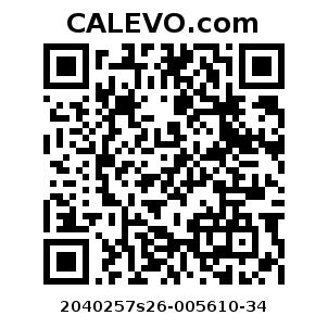 Calevo.com Preisschild 2040257s26-005610-34