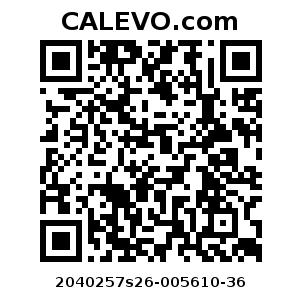Calevo.com Preisschild 2040257s26-005610-36