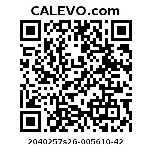 Calevo.com Preisschild 2040257s26-005610-42