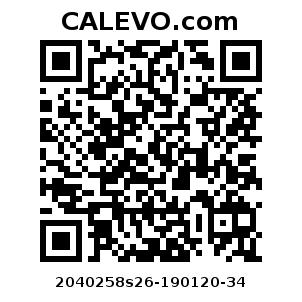 Calevo.com Preisschild 2040258s26-190120-34