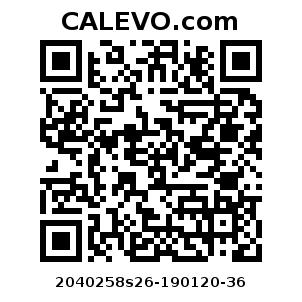 Calevo.com Preisschild 2040258s26-190120-36