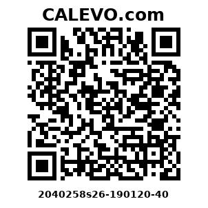 Calevo.com Preisschild 2040258s26-190120-40