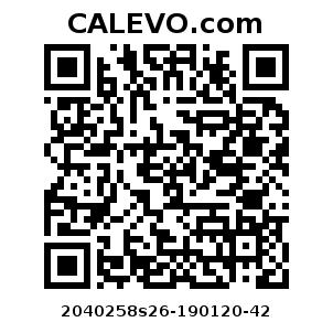 Calevo.com Preisschild 2040258s26-190120-42