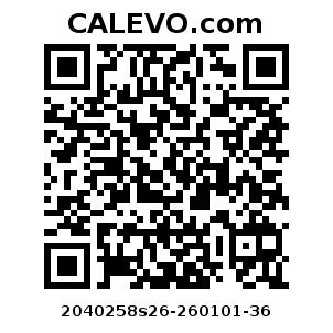 Calevo.com Preisschild 2040258s26-260101-36