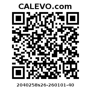 Calevo.com Preisschild 2040258s26-260101-40