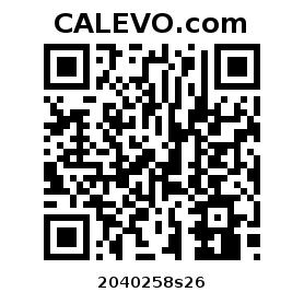 Calevo.com Preisschild 2040258s26