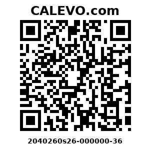 Calevo.com Preisschild 2040260s26-000000-36