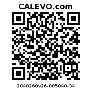 Calevo.com Preisschild 2040260s26-005040-34