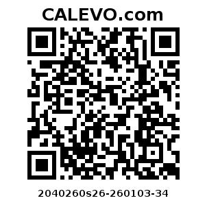 Calevo.com Preisschild 2040260s26-260103-34