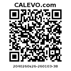 Calevo.com Preisschild 2040260s26-260103-38