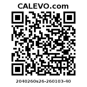 Calevo.com Preisschild 2040260s26-260103-40