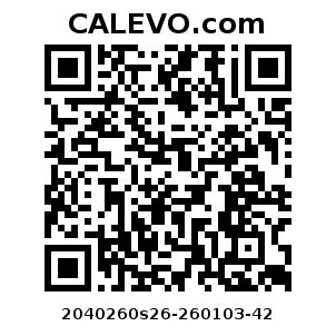 Calevo.com Preisschild 2040260s26-260103-42