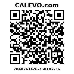Calevo.com Preisschild 2040261s26-260102-36