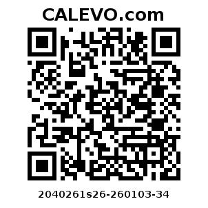 Calevo.com Preisschild 2040261s26-260103-34