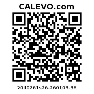 Calevo.com Preisschild 2040261s26-260103-36