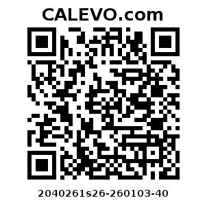 Calevo.com Preisschild 2040261s26-260103-40