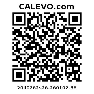 Calevo.com Preisschild 2040262s26-260102-36