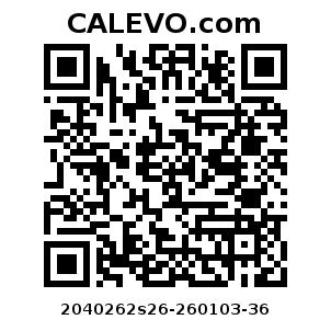 Calevo.com Preisschild 2040262s26-260103-36